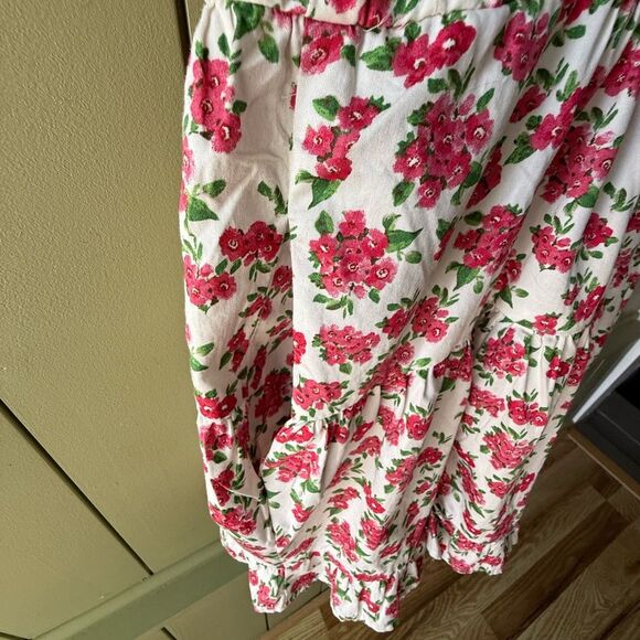 Wild Fable Floral Tiered Romper in White with Floral Print - Picture 5 of 6